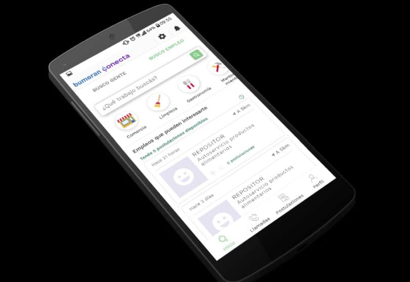 Bumeran Conecta, una nueva app para buscar trabajo 