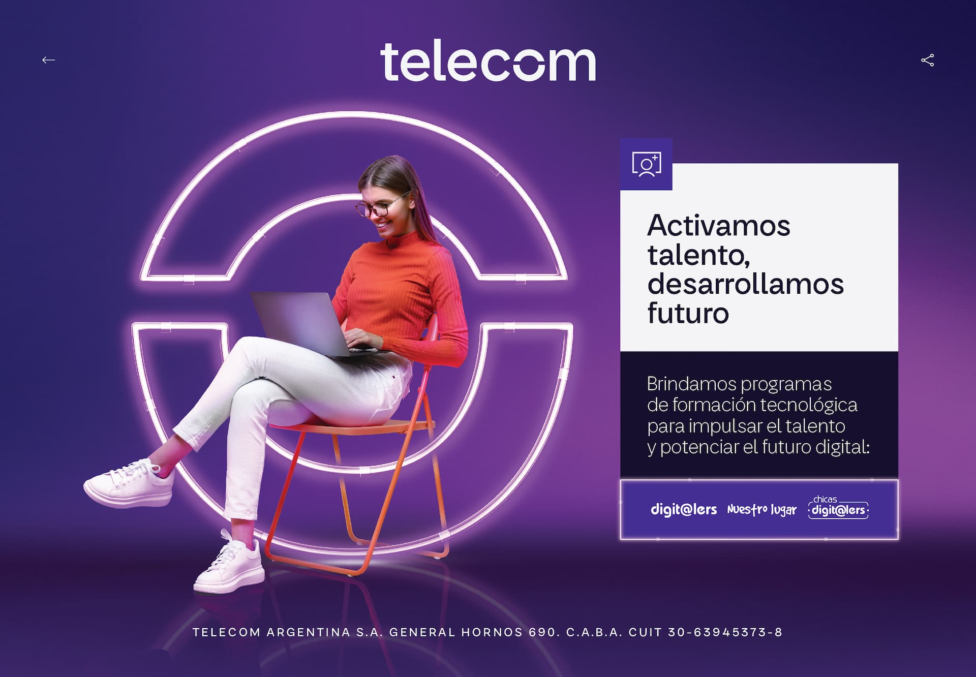 El talento, tema de la nueva campaña institucional de Telecom