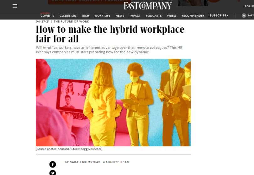 Lectura recomendada: ¿Cómo hacer que el lugar de trabajo híbrido sea justo para todos?